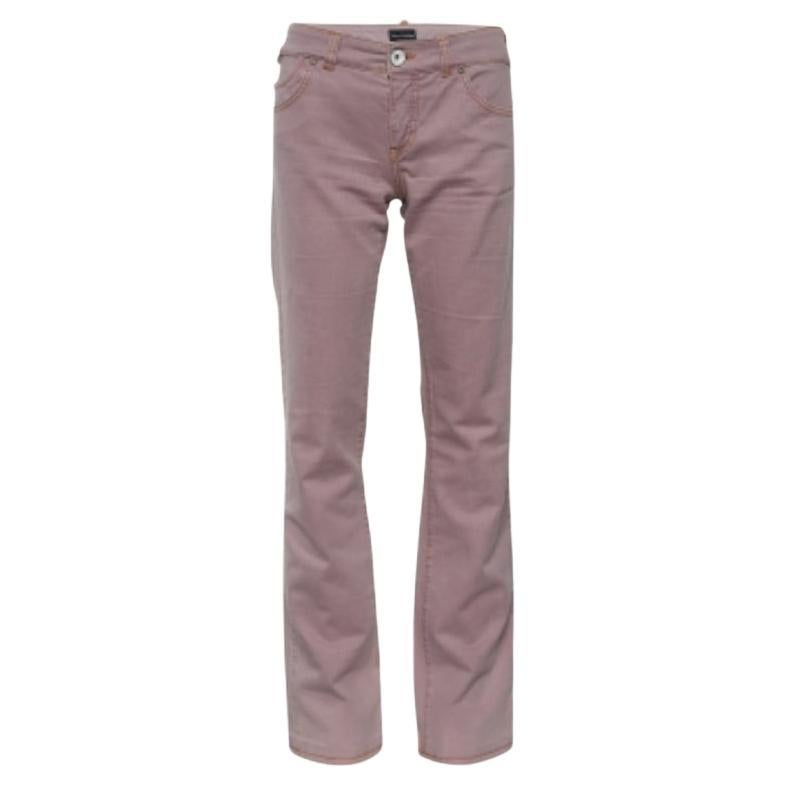 Vaqueros rectos Emporio ARMANI rosa palo M