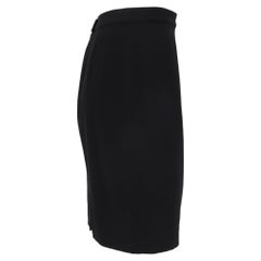 Emporio Armani Pencil Skirt in Black Wool