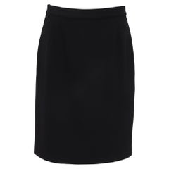 Emporio Armani Pencil Skirt in Black Wool