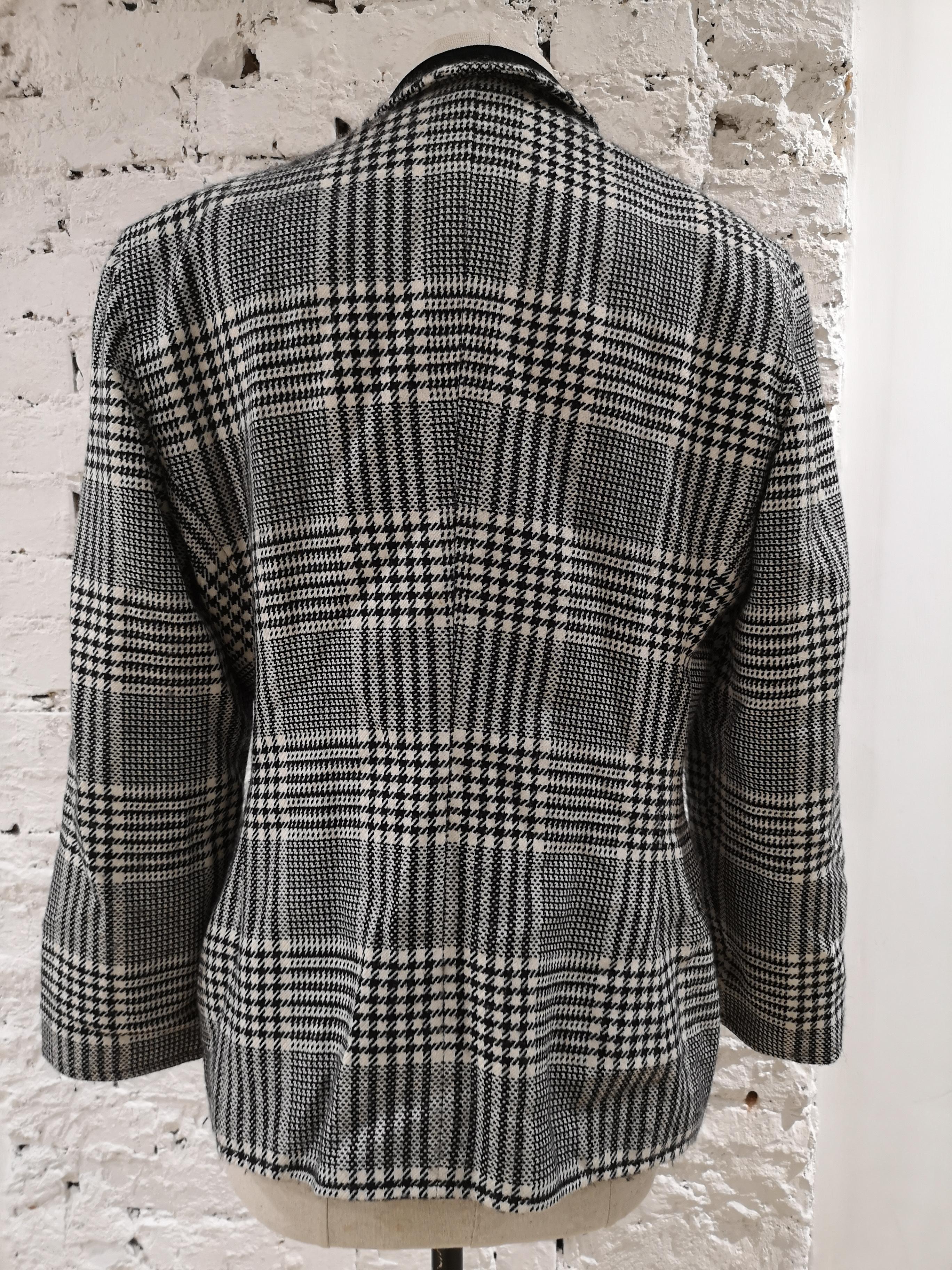 Emporio Armani pied de poule wool jacket  For Sale 4