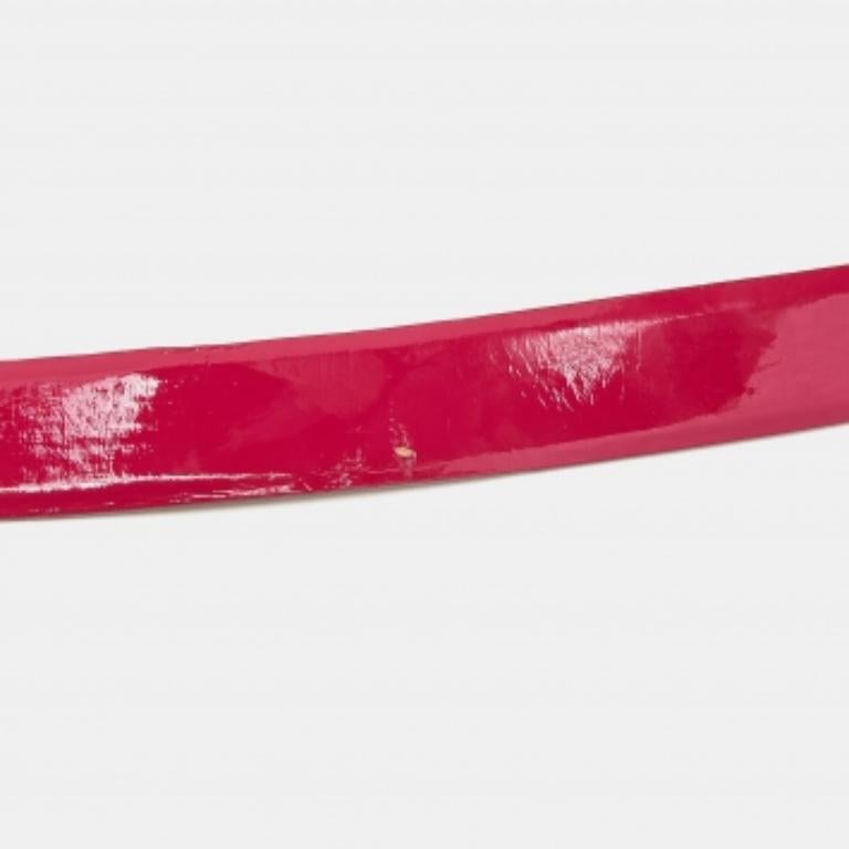 Emporio ARMANI Cinturón de charol rosa 95CM Rosa en venta
