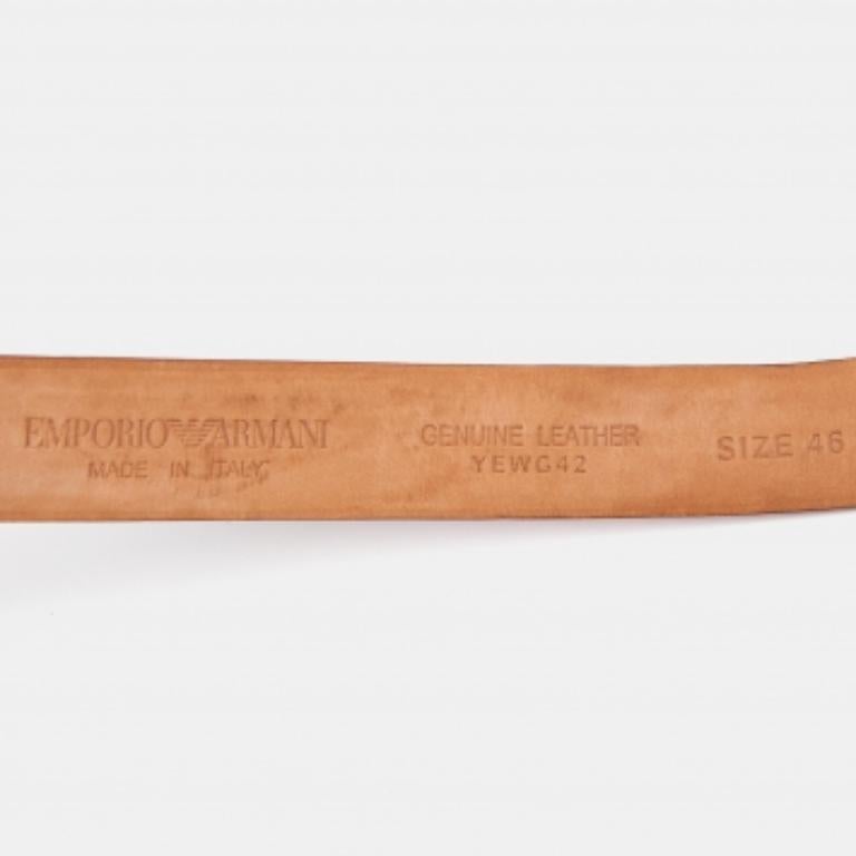De las mujeres Emporio ARMANI Cinturón de charol rosa 95CM en venta