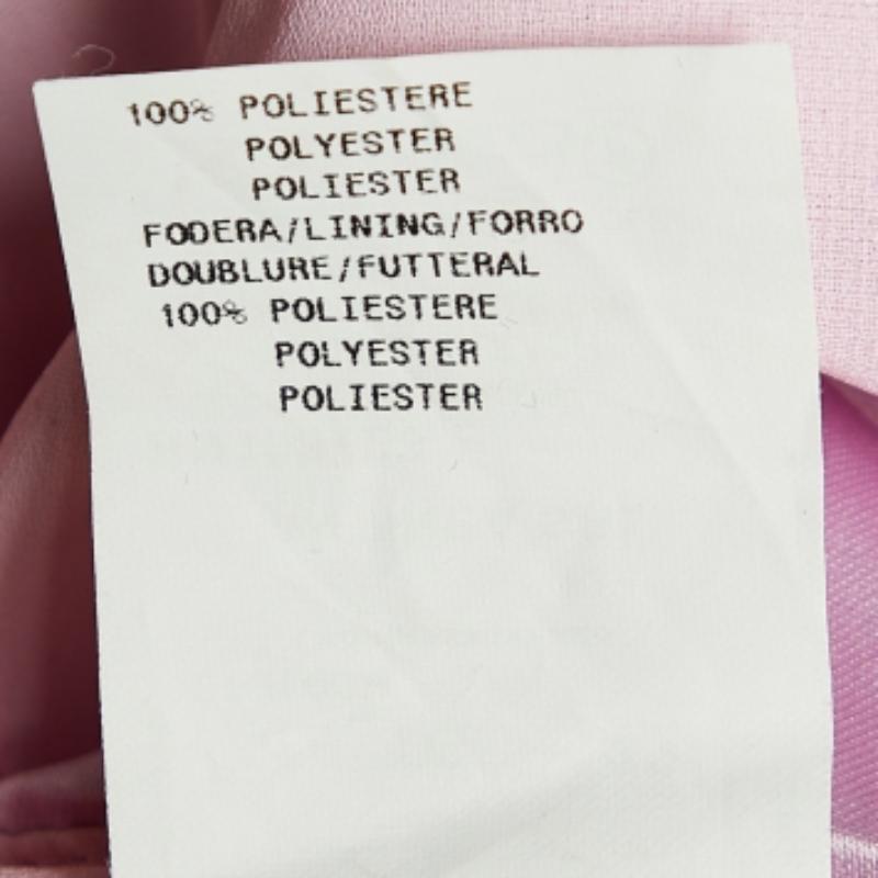 Donna Emporio Armani Top rosa in raso di seta senza spalline M. I. in vendita