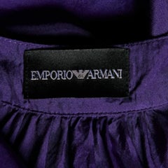 Emporio Armani Top in seta viola S