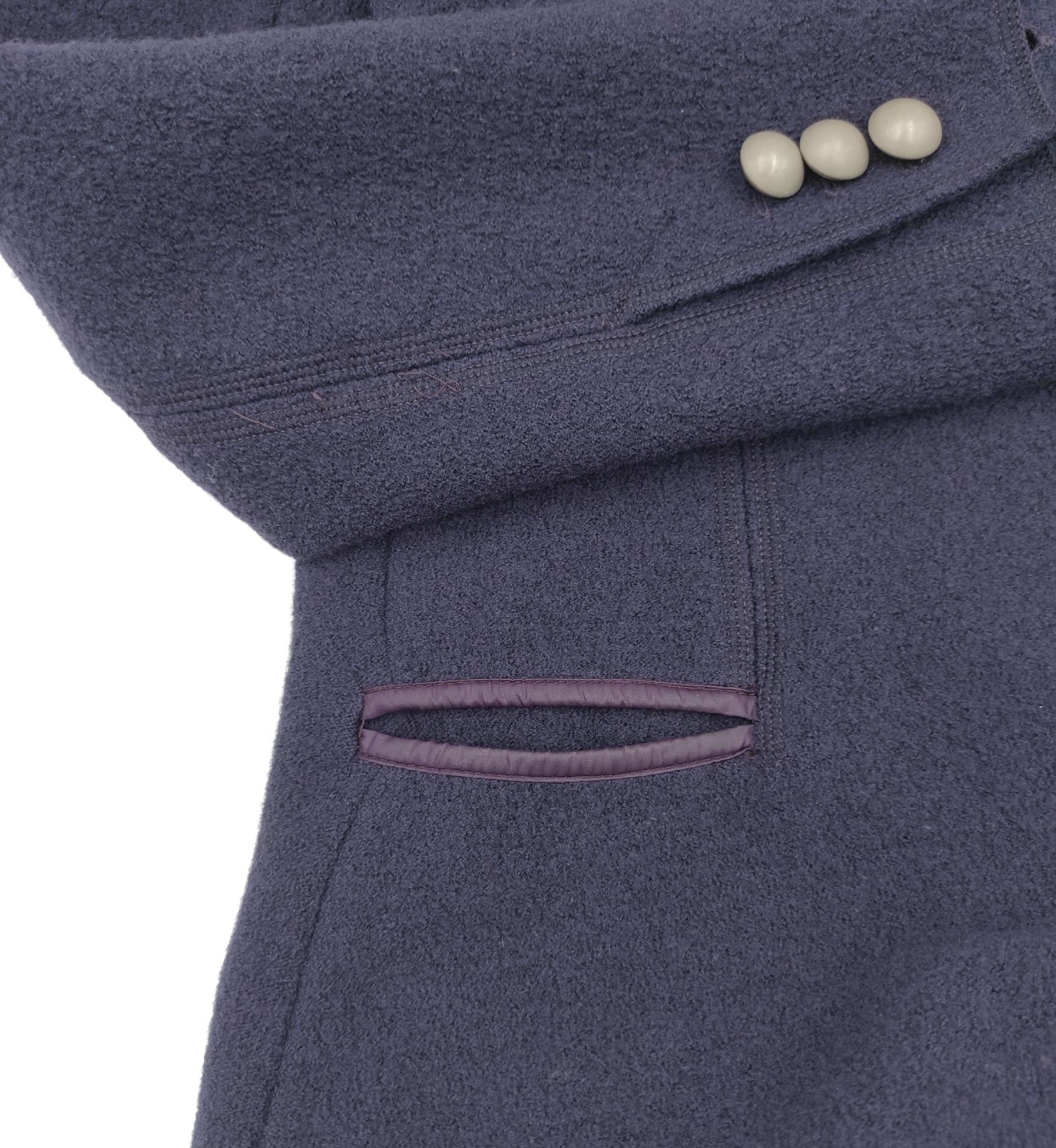 Emporio Armani purple wool coat For Sale 1