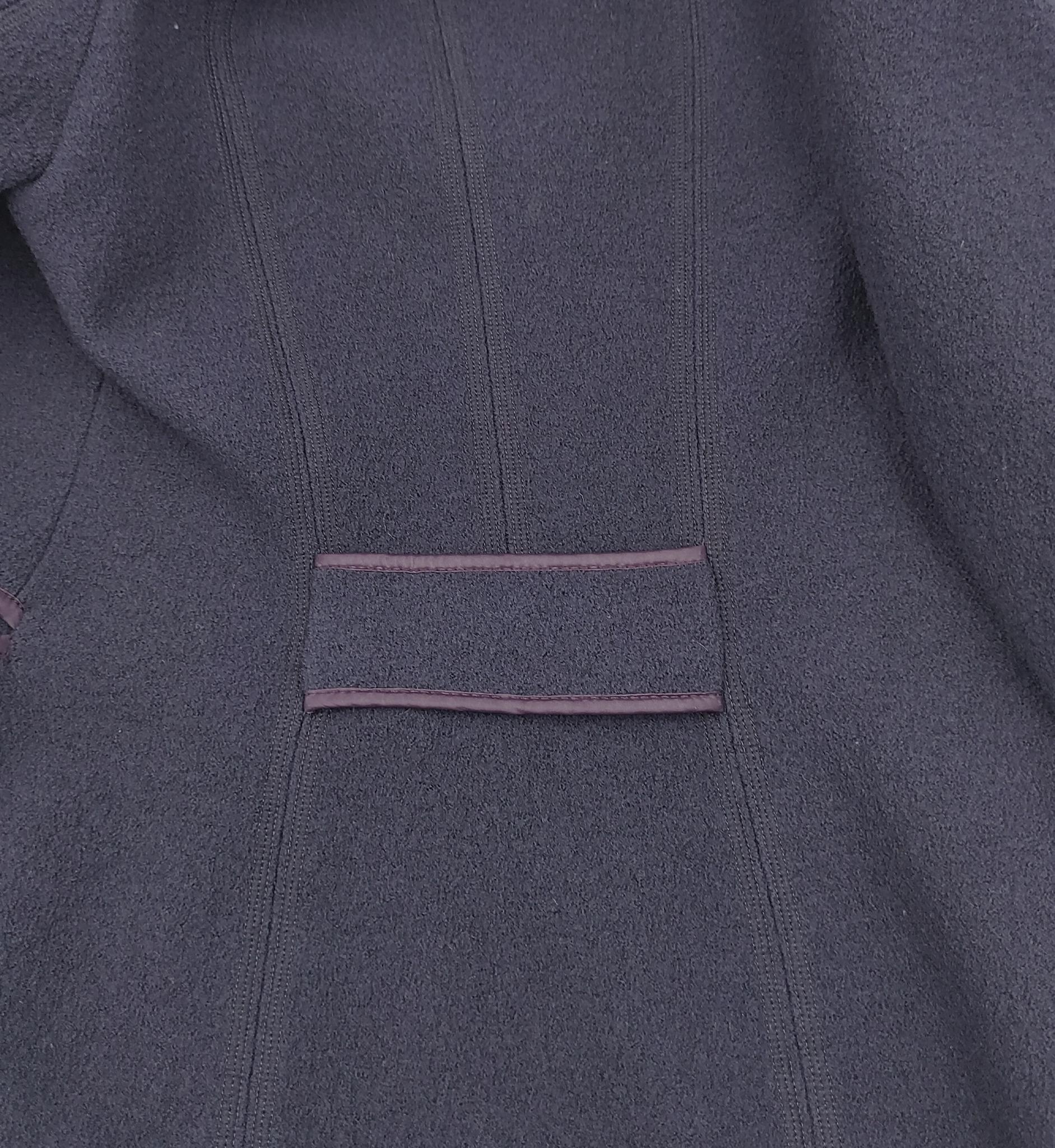 Emporio Armani purple wool coat For Sale 2