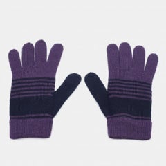 Emporio Armani Purple Wool Gloves S