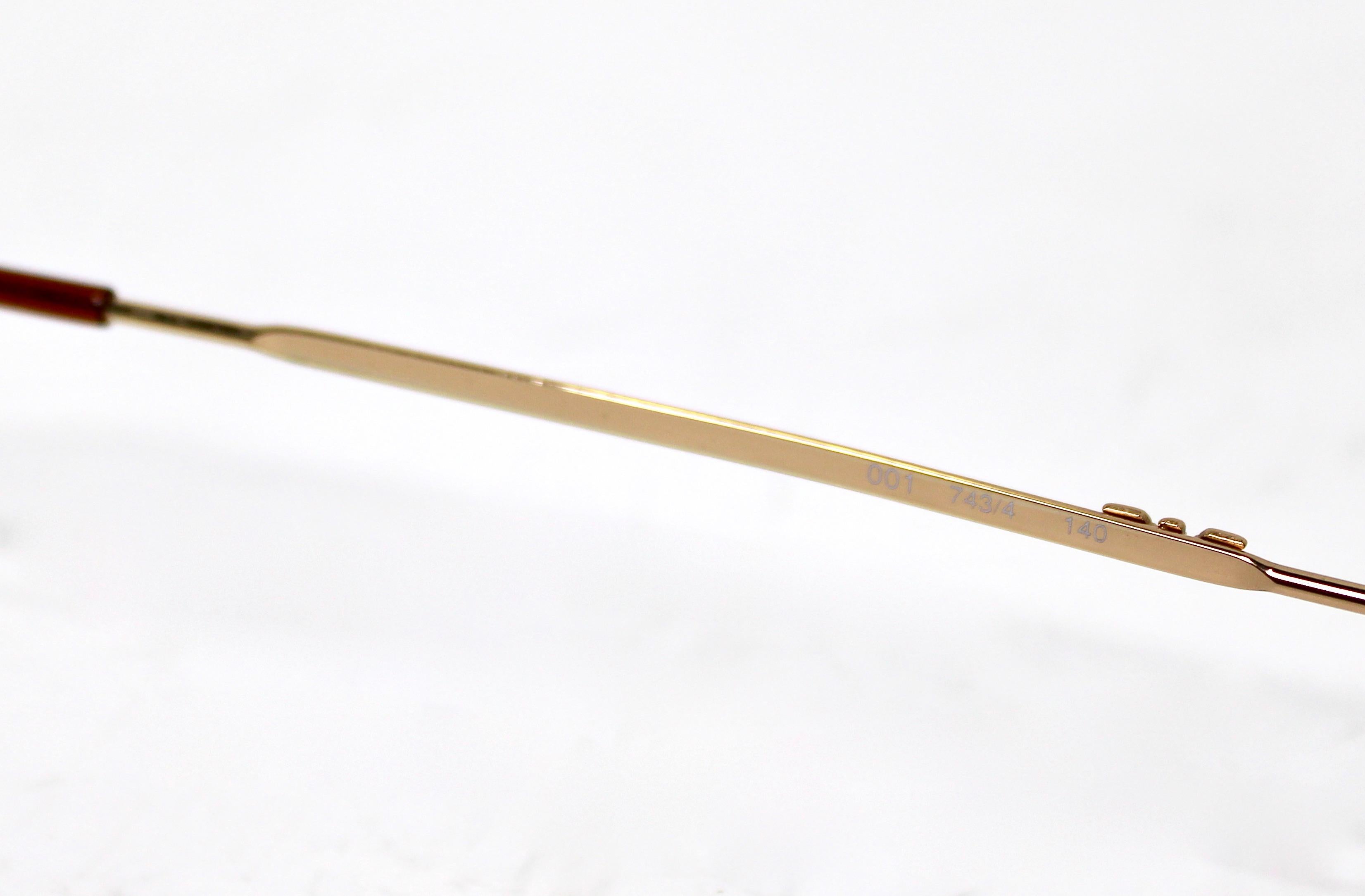 Emporio ARMANI Lunettes de soleil rondes à verres miroirs et monture en métal doré circa 1990 en vente 2