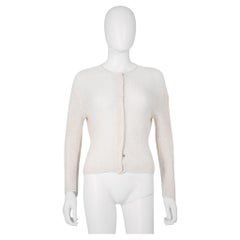 Emporio Armani S/S 2000 Chemise blanche à jabot semi-transparent