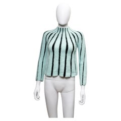 Emporio Armani S/S 2020 Gestreifter Pullover aus Alpaka und Mohair