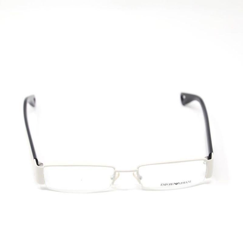 emporio armani half rim glasses