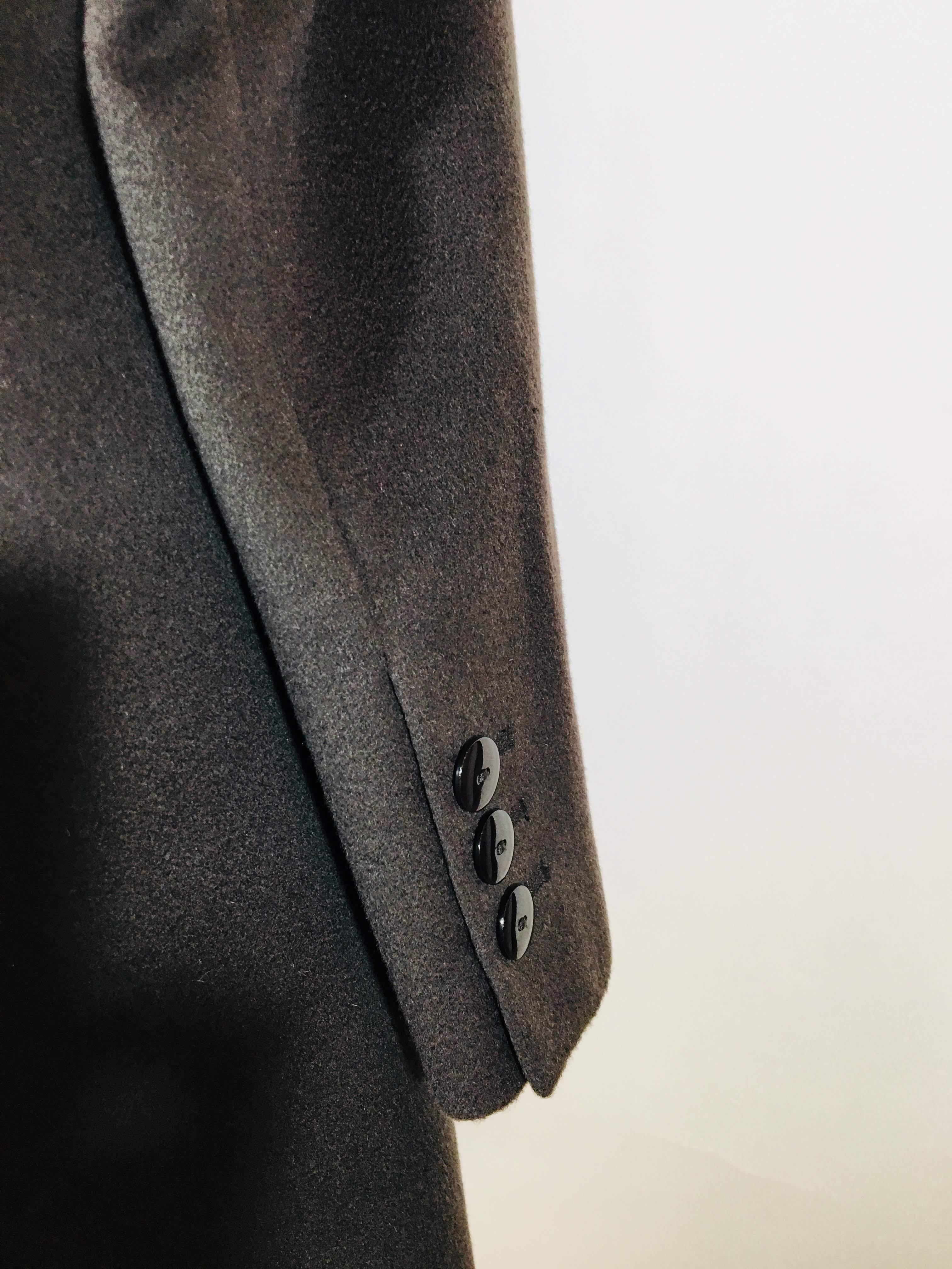 Emporio Armani Single Breasted Long Coat 5