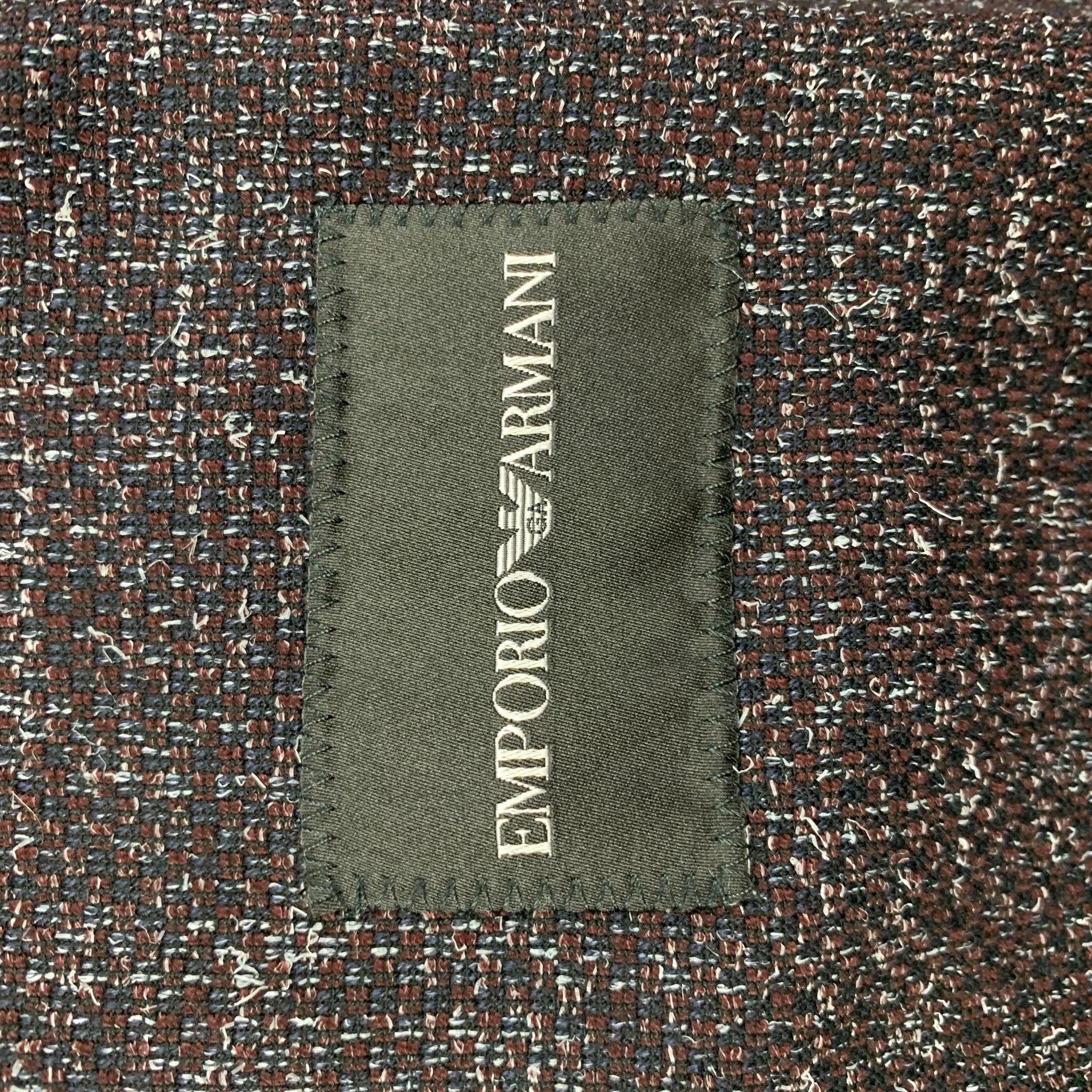 EMPORIO ARMANI Size 10 Purple Grey Heather Jacket Blazer For Sale 3