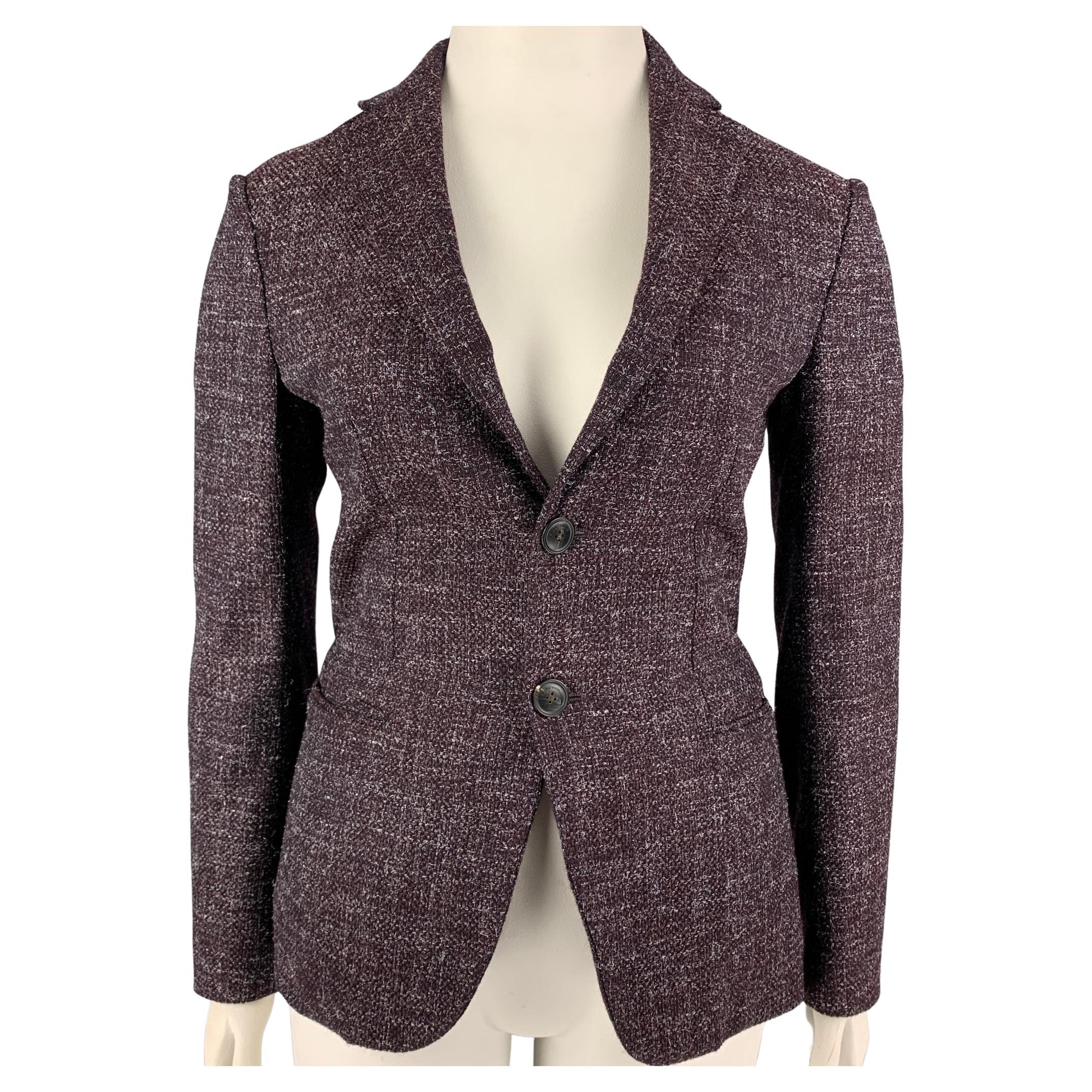 EMPORIO ARMANI Size 10 Purple Grey Heather Jacket Blazer