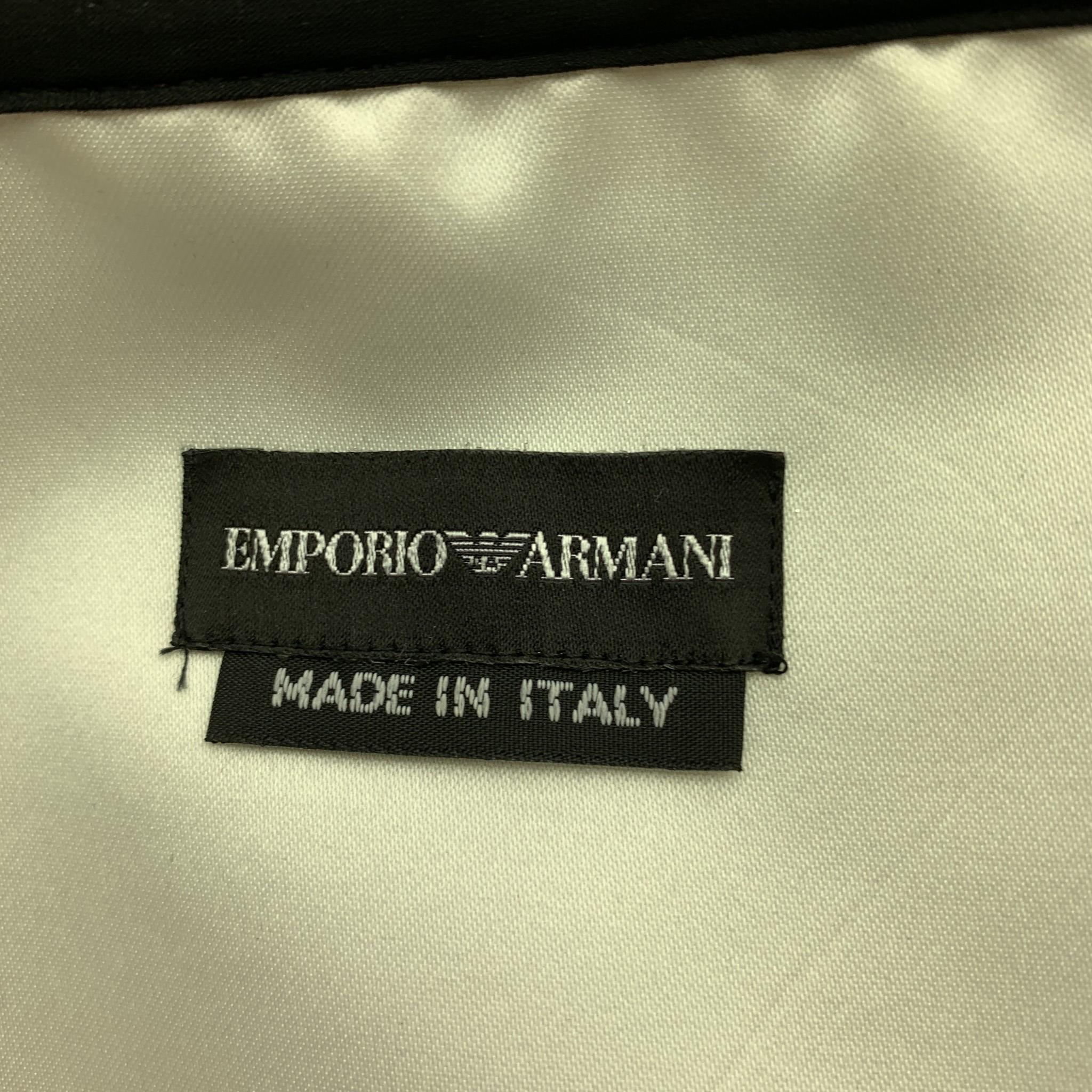 EMPORIO ARMANI Size 2 White Metallic Chiffon Strapless Cocktail Dress 2