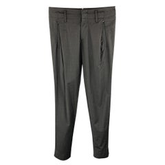 EMPORIO ARMANI Taille 30 Pantalon casual en laine mélangée noire