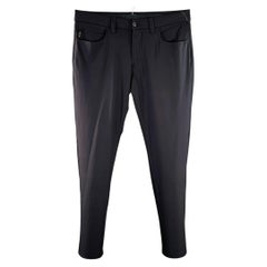 EMPORIO ARMANI Size 34 Black Polyamide Blend Tapered Jean Cut Casual Pants