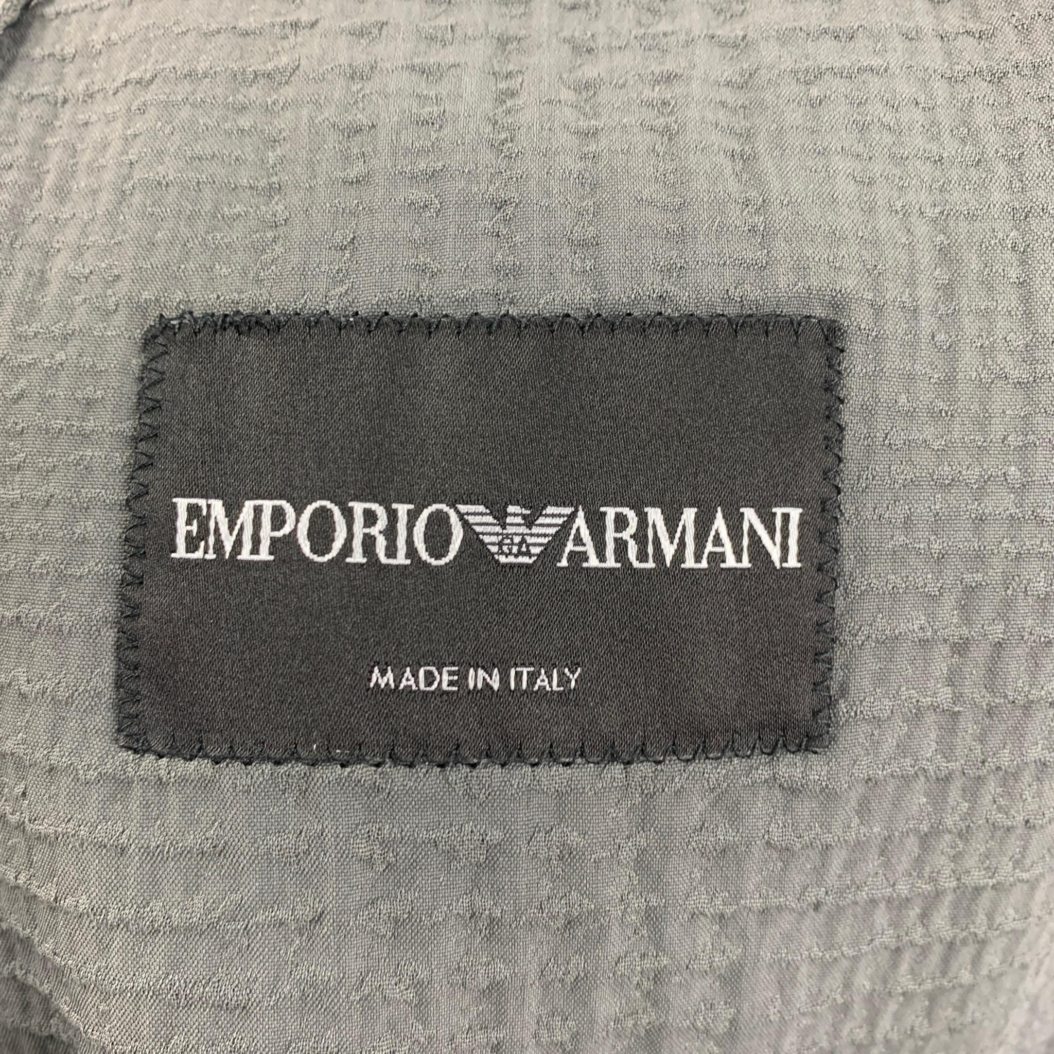 Men's EMPORIO ARMANI Size 40 Slate Textured Sport Coat