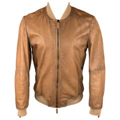 Armani Leather Jacket - 18 For Sale on 1stDibs | vintage armani leather  jacket, mens armani leather jacket, armani brown jacket