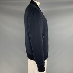EMPORIO ARMANI Größe 42 Schwarze Bomberjacke aus Polyestermischung