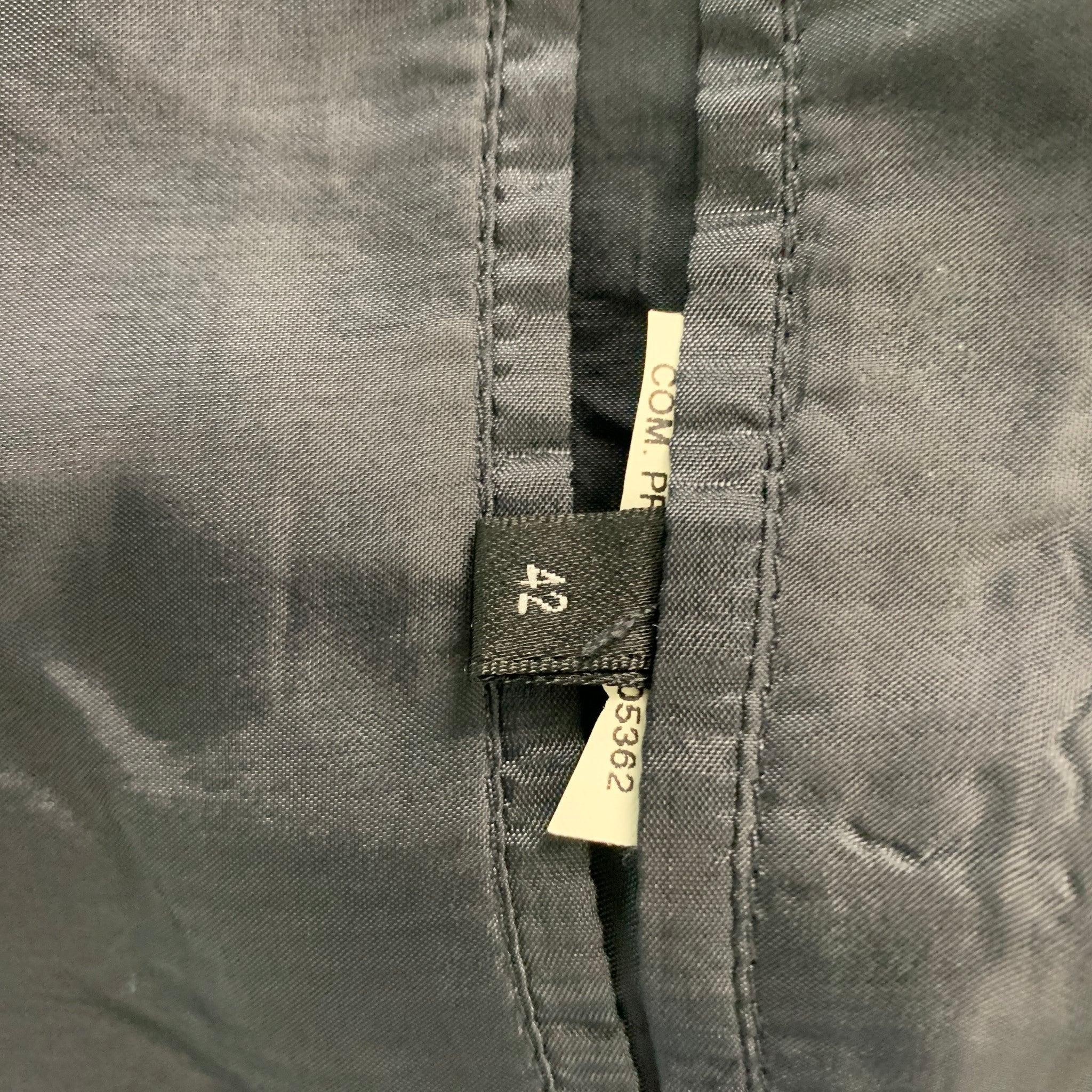 Men's EMPORIO ARMANI Size 42 Charcoal Peak Lapel Sport Coat For Sale