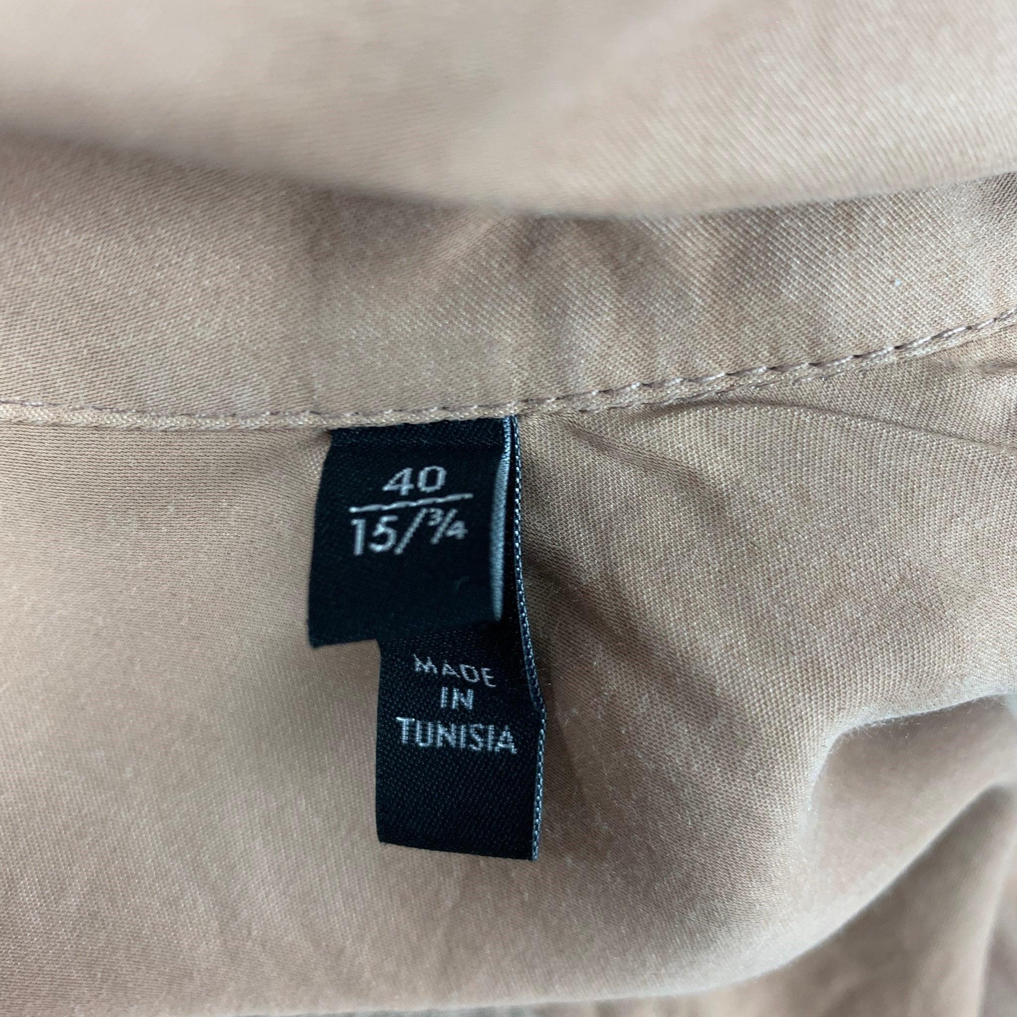 EMPORIO ARMANI, chemise à manches longues mauve non listée avec boutons, taille M en vente 1