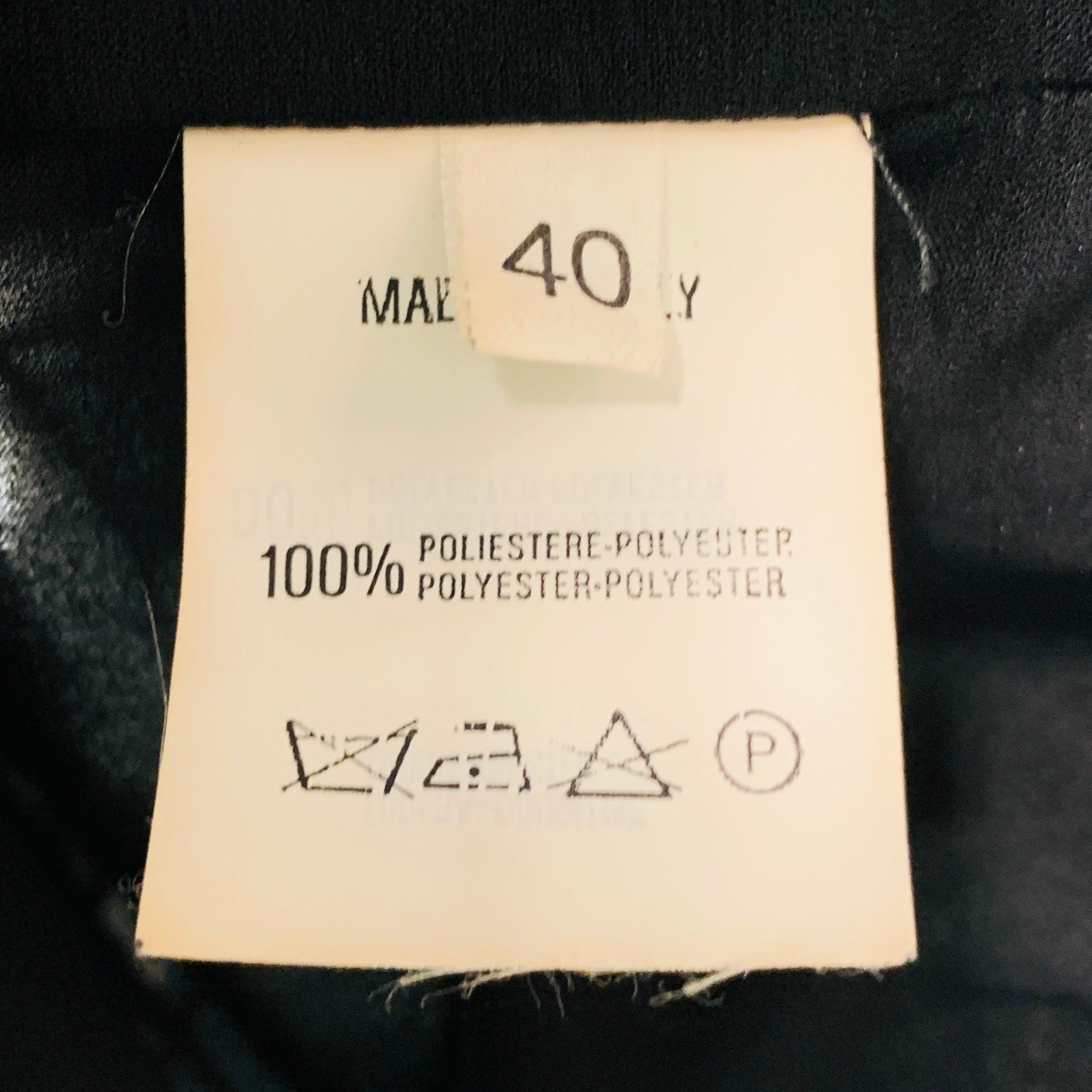 EMPORIO ARMANI Size S Black Polyester Ruffled Zip Up Coat 3