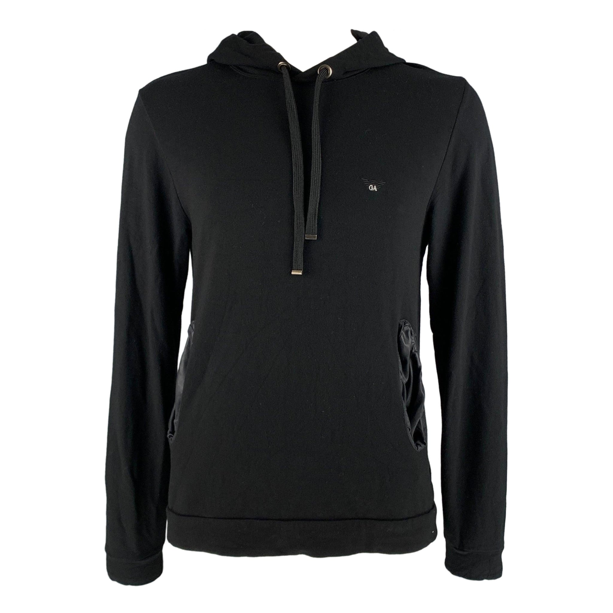 Sudadera con capucha EMPORIO ARMANI Talla XL Negro Viscosa Elastano