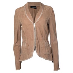 Emporio Armani, Suede jacket with pockets