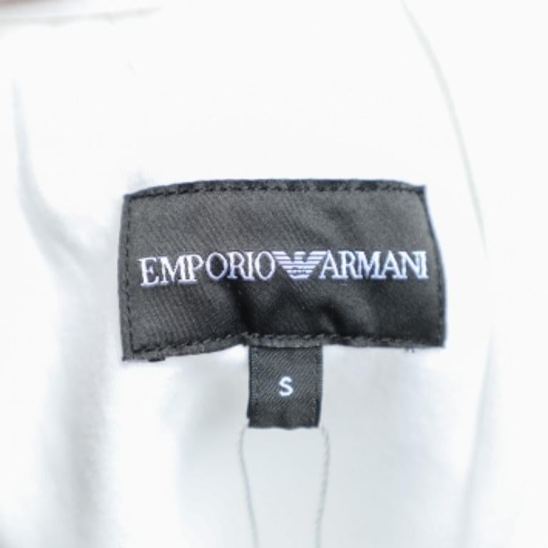 Uomo Emporio Armani White Cotone Maglia Logo Banda Dettaglio Joggers S.S. White in vendita