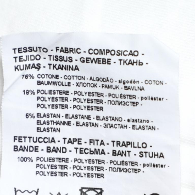 Emporio Armani White Cotone Maglia Logo Banda Dettaglio Joggers S.S. White in vendita 1