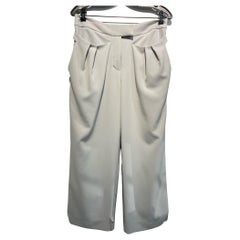 Emporio Armani Women´s Gray Pants Short Pleated Pockets