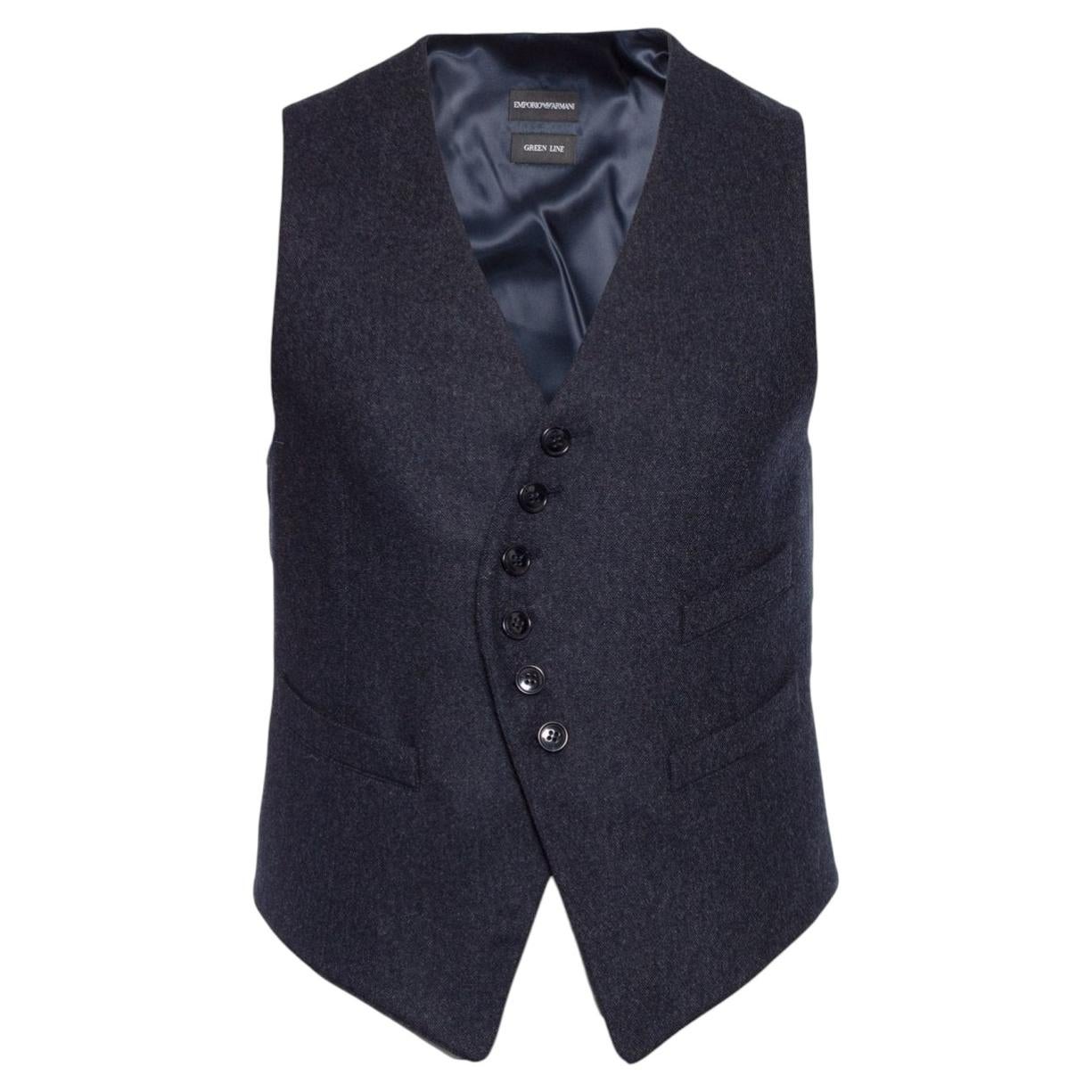 Emporio Armani, Wool vest in grey.