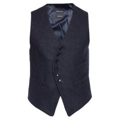 Emporio Armani, Wool vest in grey.