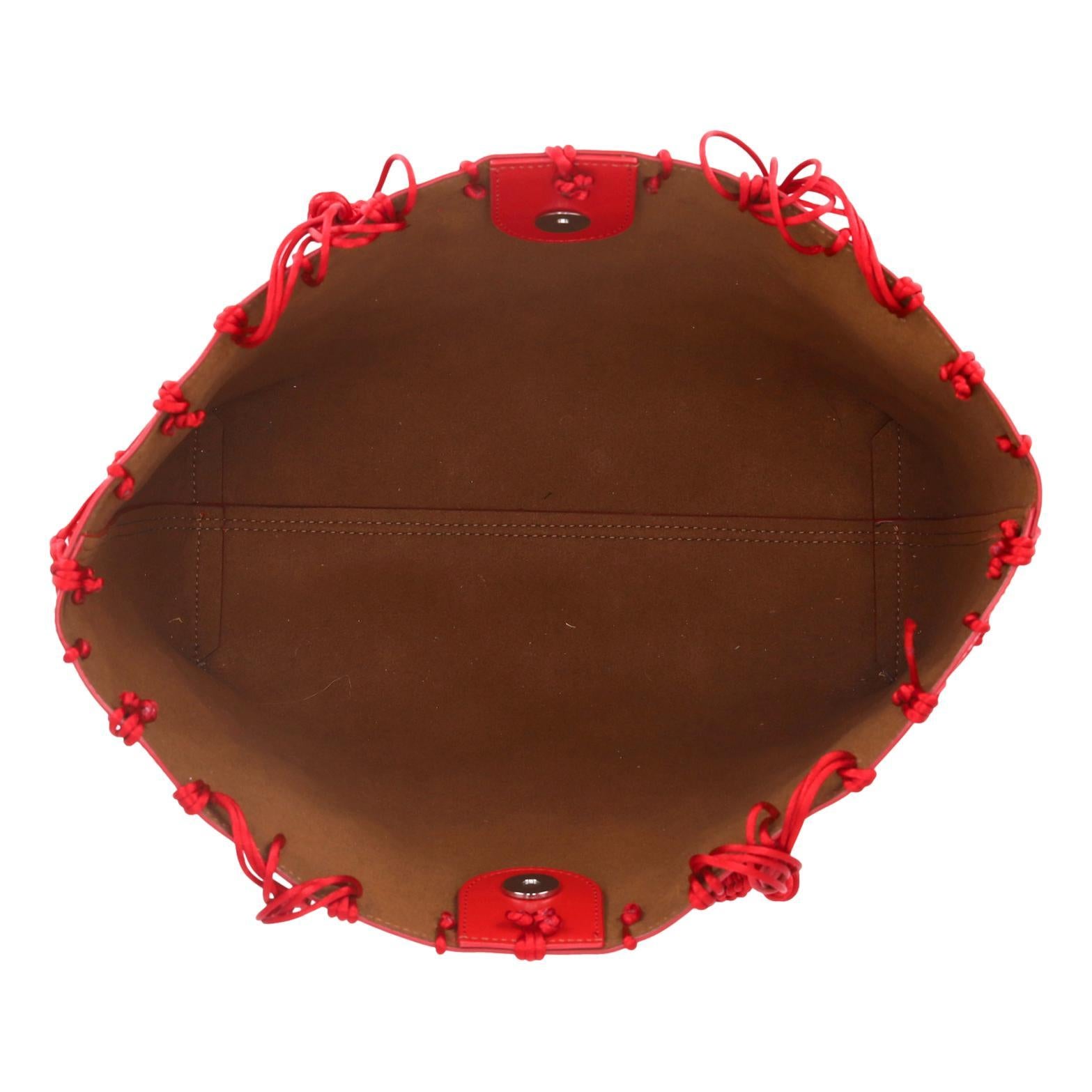 Donna Borsa Emporio Armani con tracolla in pelle intrecciata in vendita