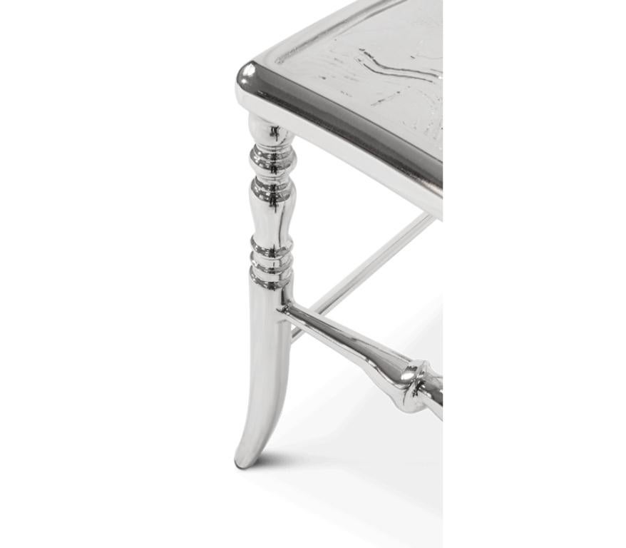 Contemporary Emporium Dining Chair in Polished Aluminum by Boca do Lobo For Sale