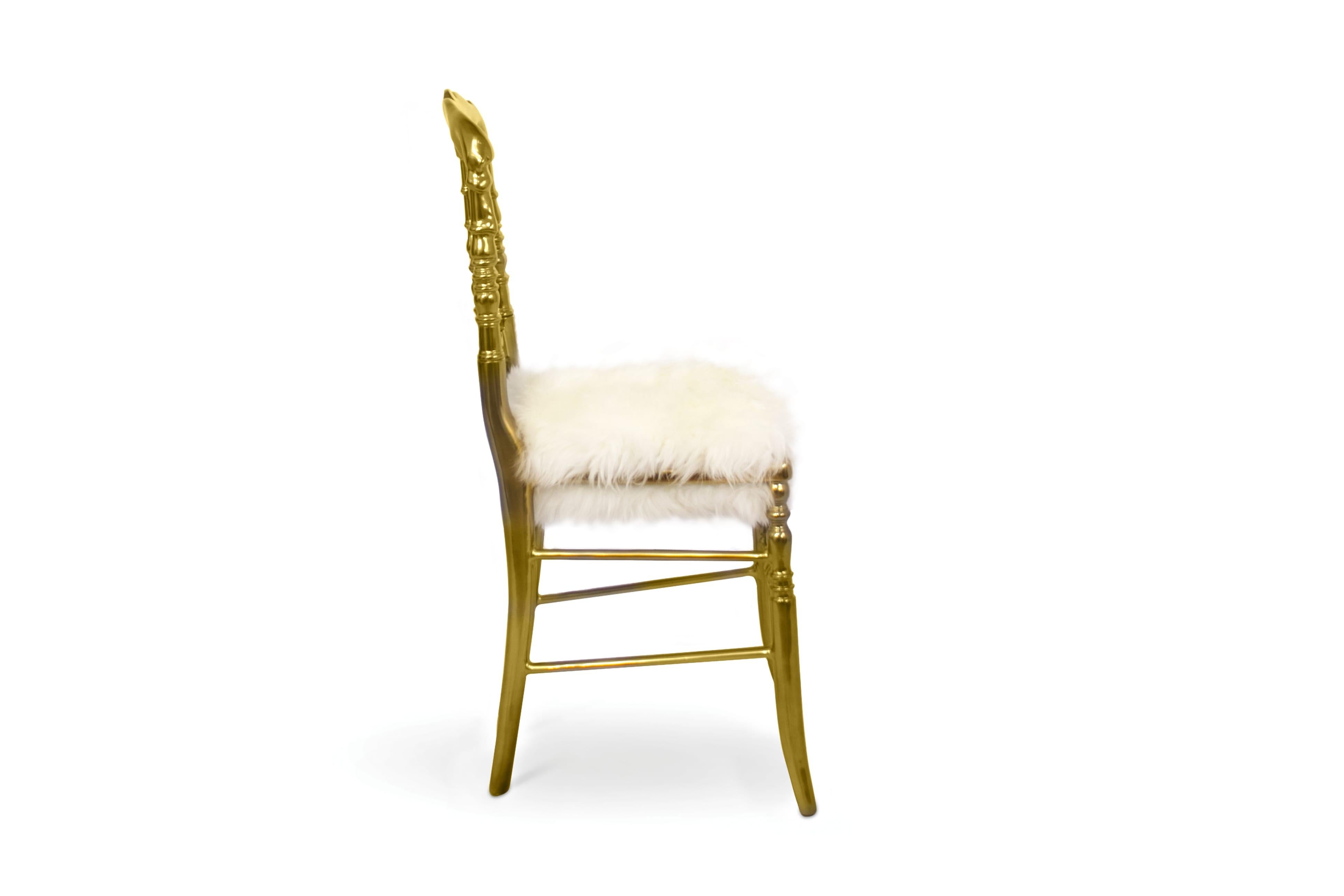 Modern Emporium Fur Chair  For Sale