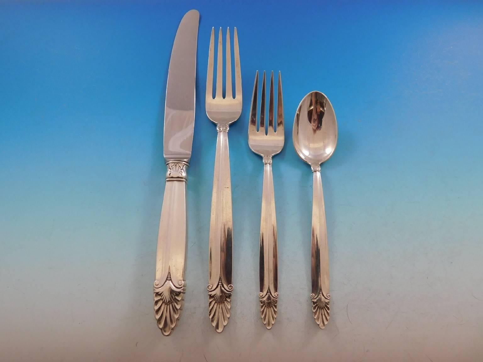 Ensemble de couverts en argent sterling 8 services, 40 pièces, Empress by International Excellent état - En vente à Big Bend, WI