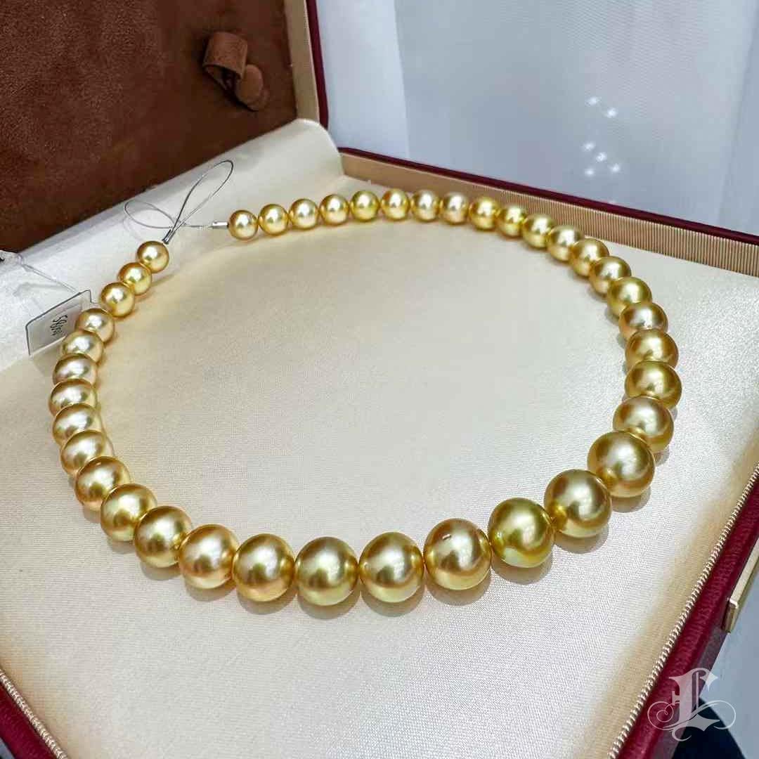 De las mujeres Collar Emperatriz Resplandor Perla Dorada de los Mares del Sur