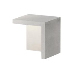 Empty LED Outdoor Low Bollard in Concrete Grey By Xucla