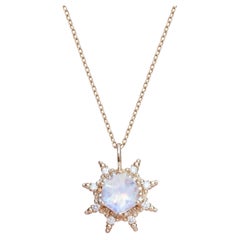Empyrean Moonstone Charm in 14K Gold by Anastassia Sel Jewelry