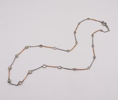 Emrich & Schorsch 1920 New York Graduated in Platinum and 18kt Gold with 4.42 Ct