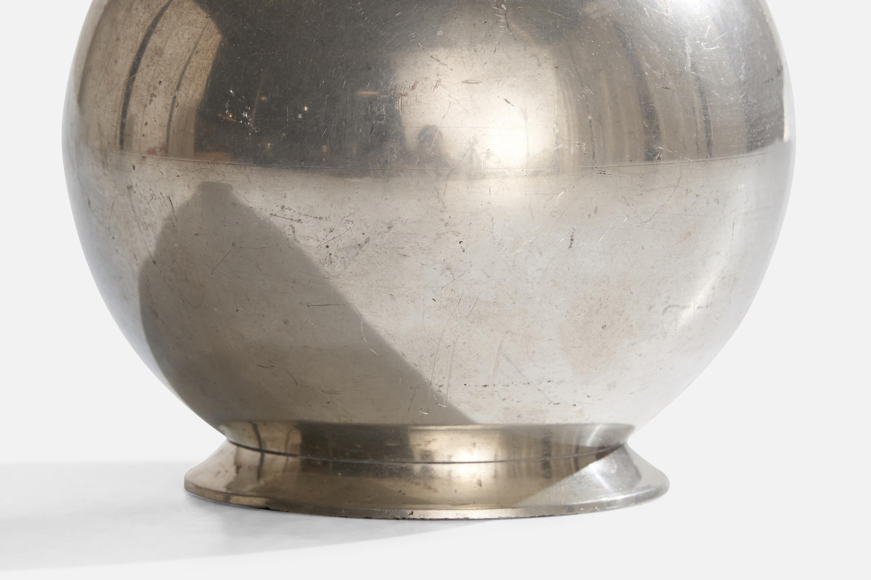 Scandinavo moderno Emti, Vaso, Peltro, Svezia, anni '30 in vendita
