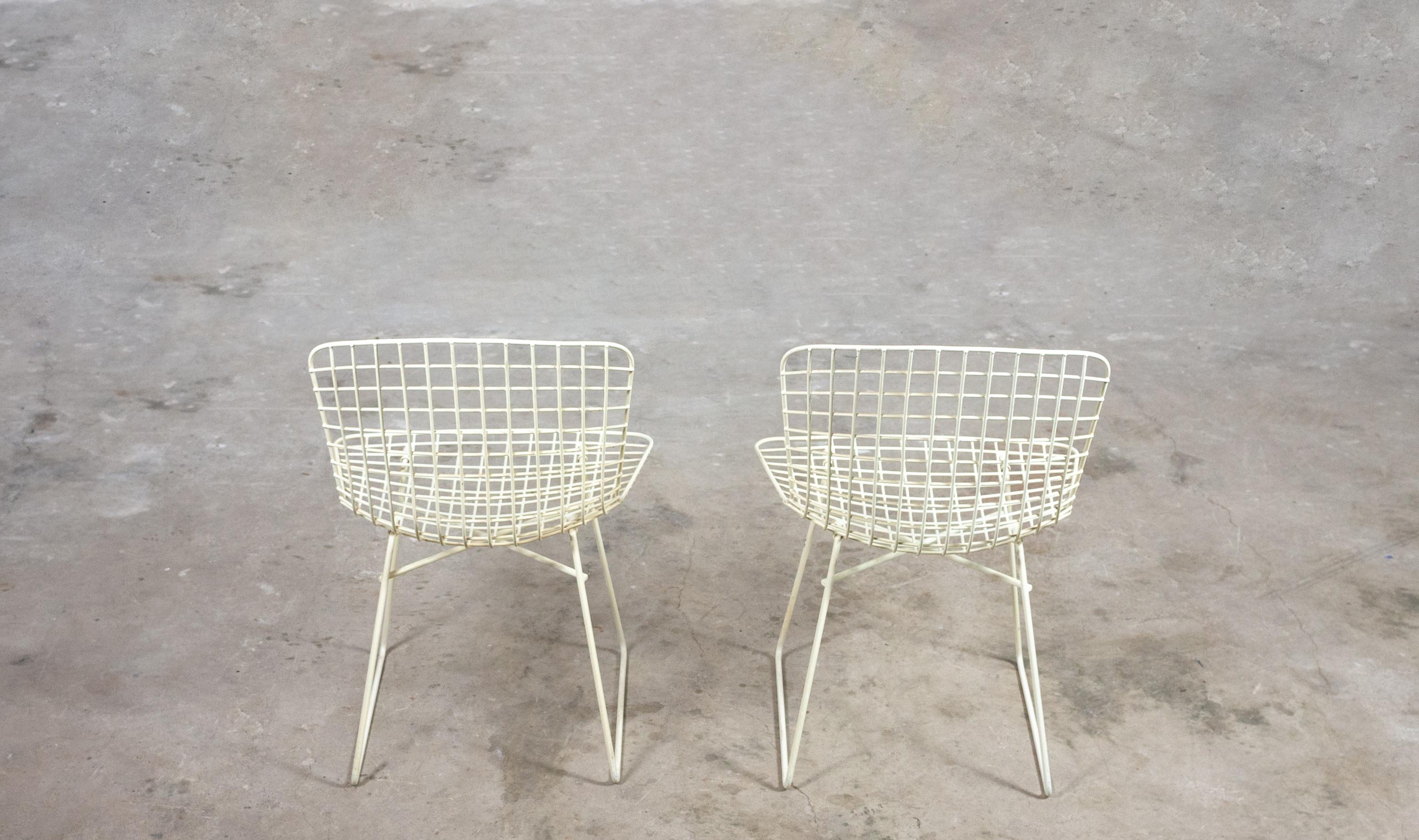 Emu Italy Two Metal Wire Chairs In Good Condition In Den Haag, NL