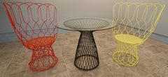 Emu Re-trouvé Collection by Patricia Urquiola Two Chairs and Table