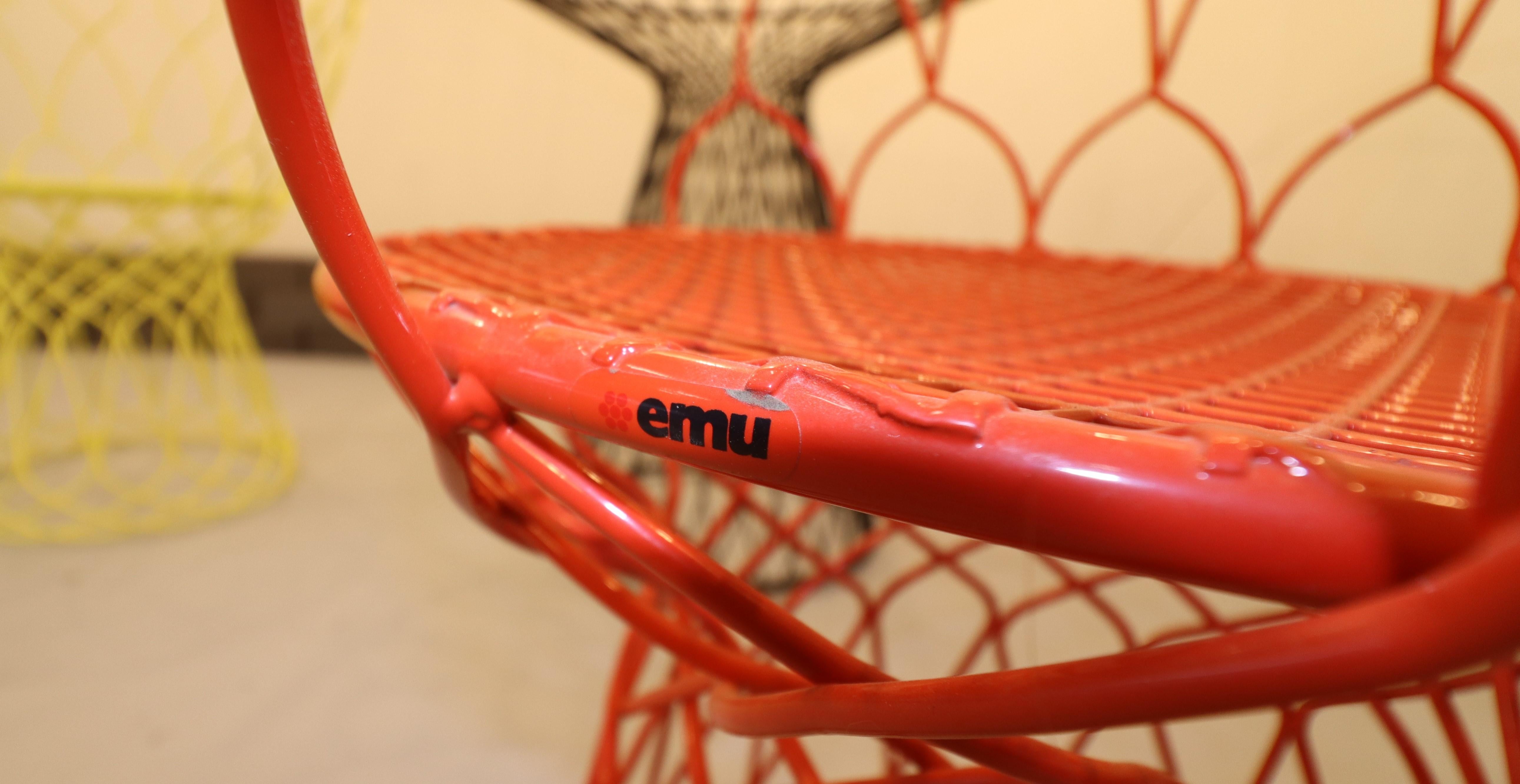 Emu Re-trouvé Collection by Patricia Urquiola Two Chairs and Table In condizioni buone in vendita a Omaha, NE