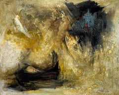 "Untitled", Malte, peinture abstraite à l'empâtement, signée et datée