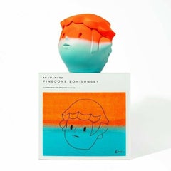 En Iwamura Pinecone Boy Sunset Edition Scultura d'arte contemporanea