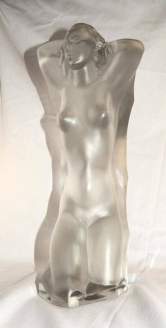Ena Rottenberg Glass Sculpture, 1937, Nude Figure “Modell”