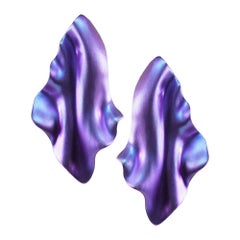 Enairo Purple Titanium Drop Earrings